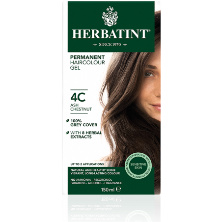 Herbatint Permanent Hair Colour Gel 4C Ash Chestnut