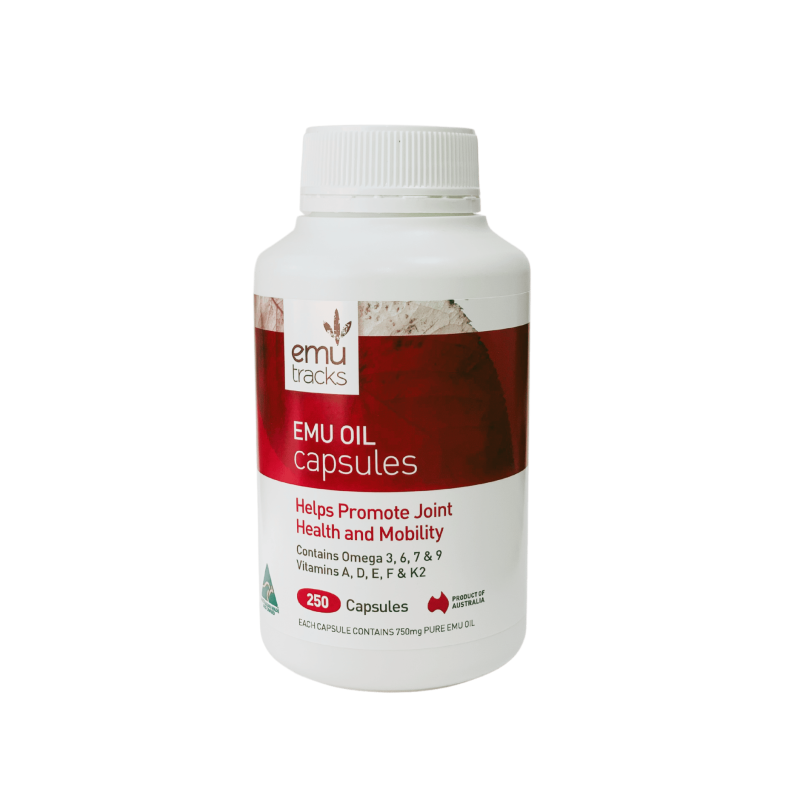 Emu Tracks Emu Oil 250 Caps